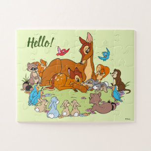 Forest Animals Greeting Prince Bambi Jigsaw Puzzle