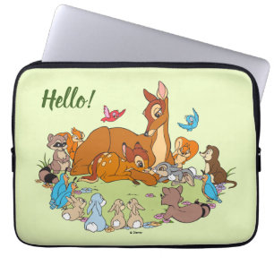 Forest Animals Greeting Prince Bambi Laptop Sleeve