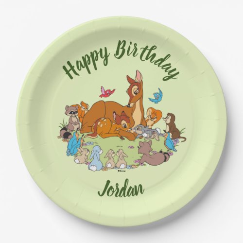 Forest Animals Greeting Prince Bambi Paper Plates