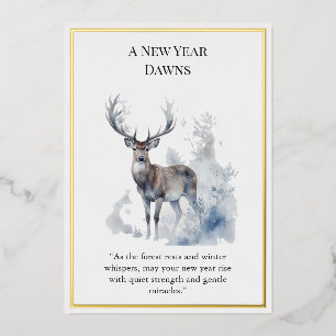 Forest Animals Happy New Year Photo Card