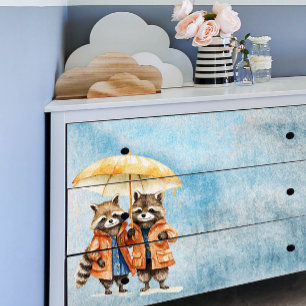 Forest Animals in the Rain Decoupage Tissue Paper