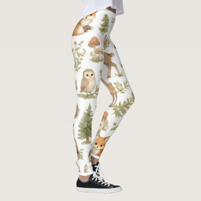 Forest Animals Leggings (Right)