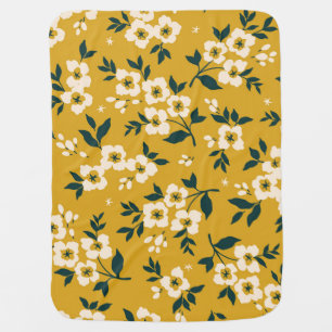 Forest animals, masks, virus pattern. baby blanket