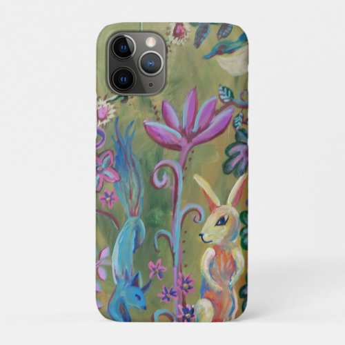 forest animals painting   iPhone 11 pro case