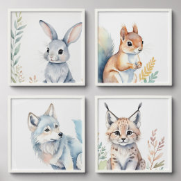 Forest Animals Photo Tile