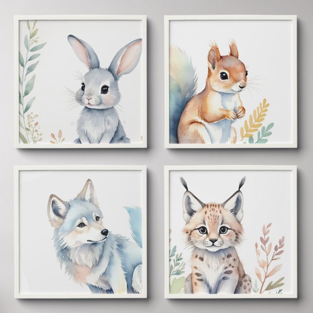 Forest Animals Photo Tile (Front Set)