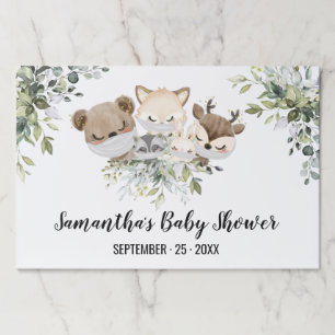 Forest Animals Social Distance Paper Placemat