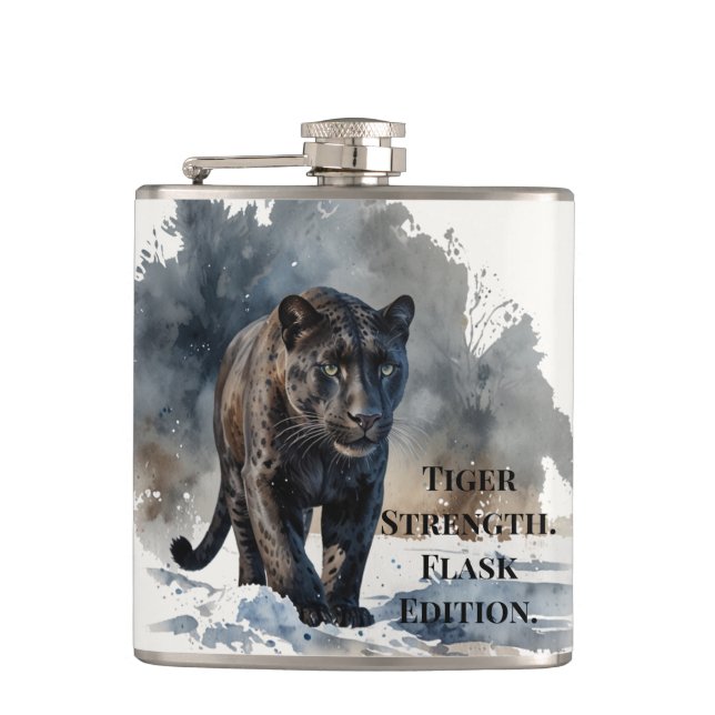 Forest Animals Tiger Strength Flask (Front)