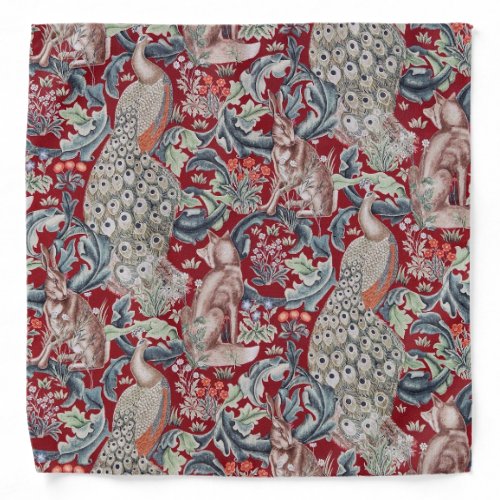 Forest Animals William Morris Bandana