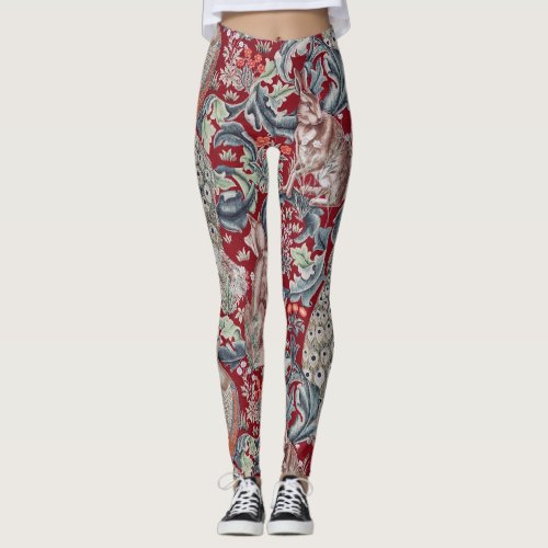 Forest Animals William Morris Leggings