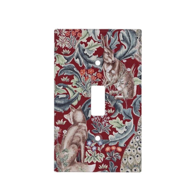 Forest Animals, William Morris Light Switch Cover (Front)