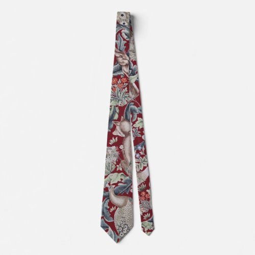 Forest Animals William Morris Neck Tie