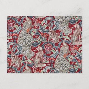 Forest Animals, William Morris Postcard