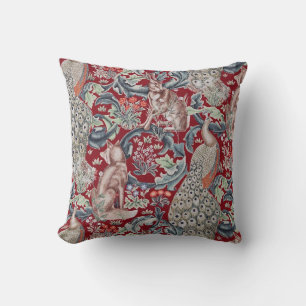 Forest Animals, William Morris Throw Pillow