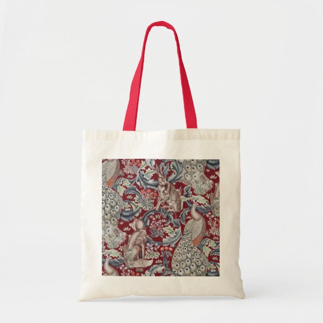 Forest Animals, William Morris Tote Bag (Front)