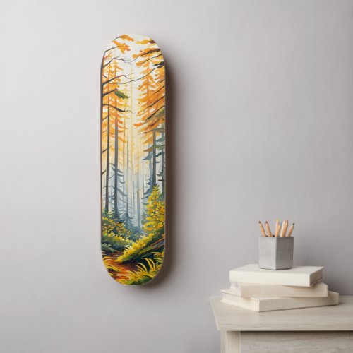 Forest Art Skateboard Wall Decor Nature Trees Cool