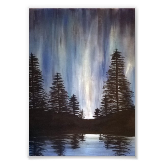 Forest Aurora 5x7 Print (Front)