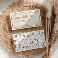 Forest Baby Shower Diaper Raffle Ticket Enclosure Card
