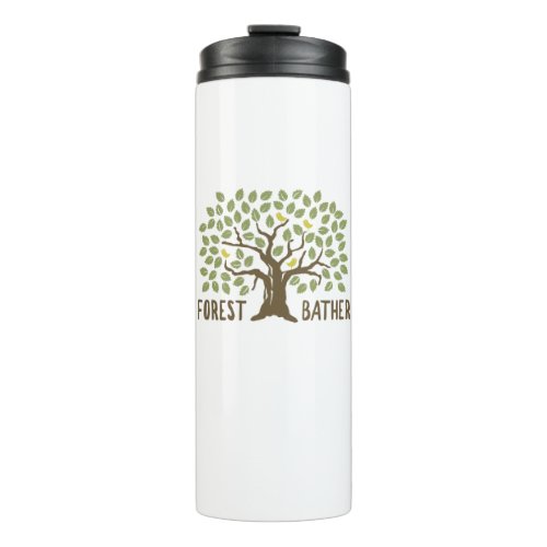 Forest Bather Birds Thermal Tumbler