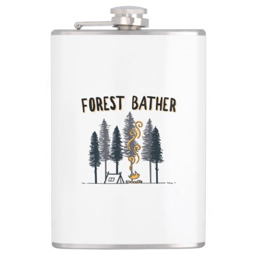 Forest Bather Camping Flask