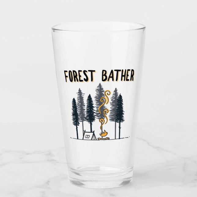 Forest Bather Camping Glass (Front)