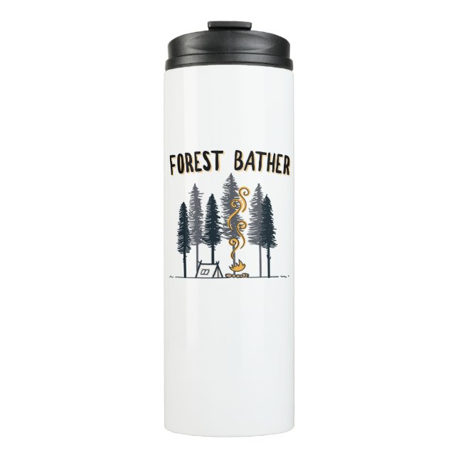Forest Bather Camping Thermal Tumbler (Front)