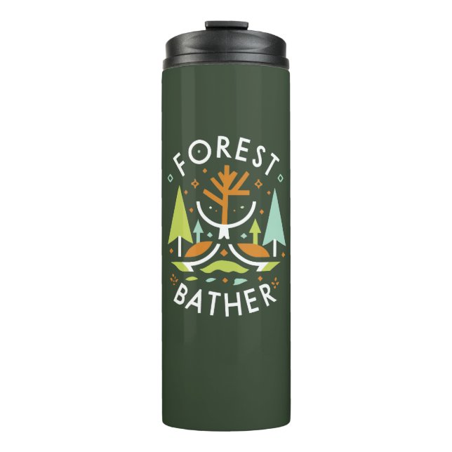 Forest Bather Cubist Thermal Tumbler (Front)