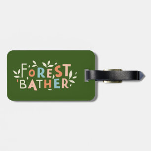Forest Bather Custom Text Luggage Tag
