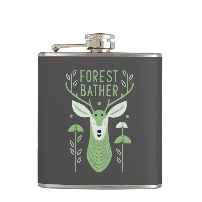 Forest Bather Deer Flask (Front)