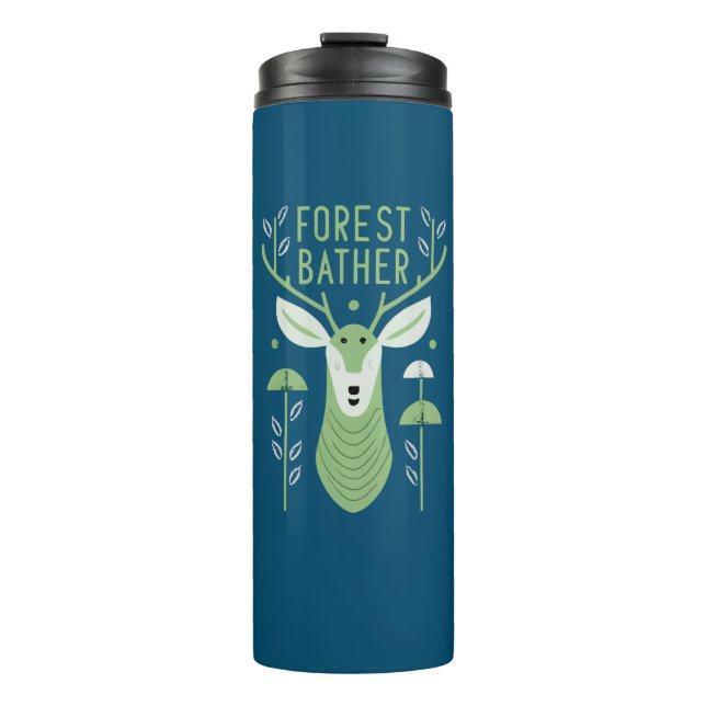 Forest Bather Deer Thermal Tumbler (Front)