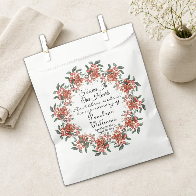 Forest Berries In Loving Memory Seed Pack Favor Bag (Creator Uploaded)