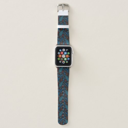 Forest berries leaves and bugs 1 apple watch band