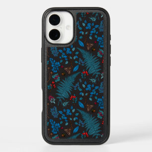 Forest berries, leaves and bugs 1 iPhone 16 plus case