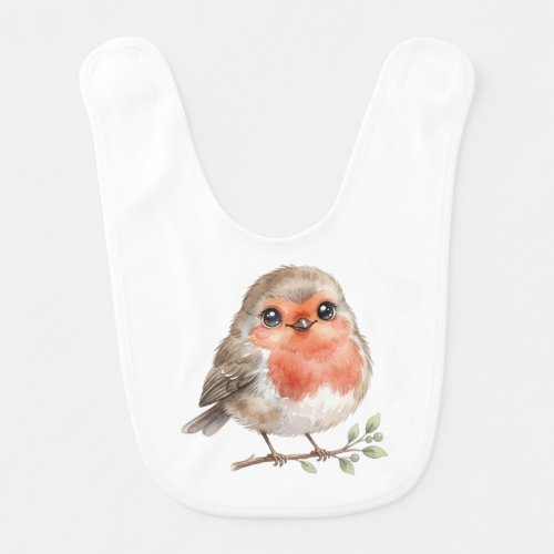 Forest Bird-Cute Robin Baby Bib