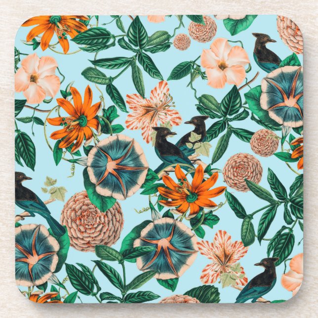 Forest Birds Beverage Coaster (Front)