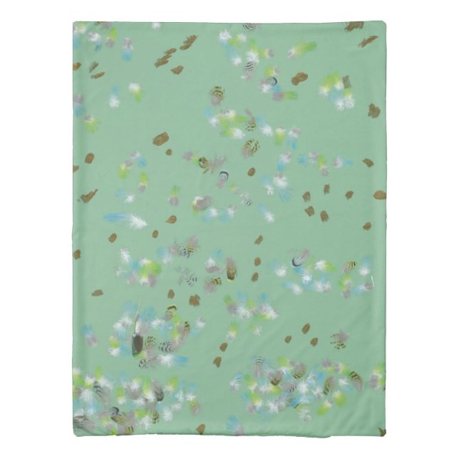Forest Birds Duvet Cover (Back)