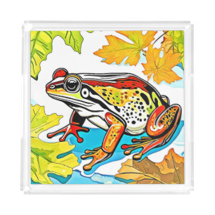 Forest Black Bear Majesty Design Acrylic Tray