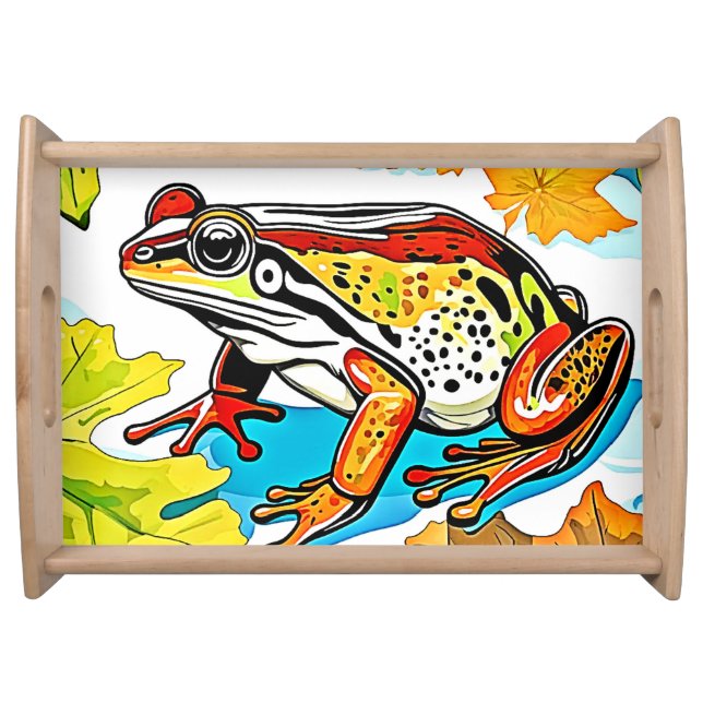 Forest Black Bear Majesty Design  Serving Tray (Front)