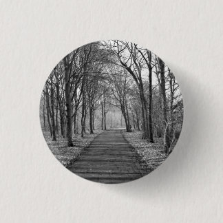 Forest, Black & White Pinback Button