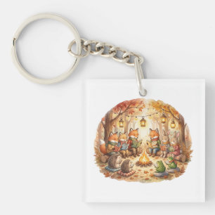 Forest Book   Cozy Woodland cottagecore cushion Keychain