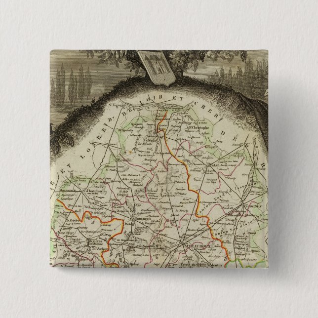 Forest Boundaries Pinback Button (Front)