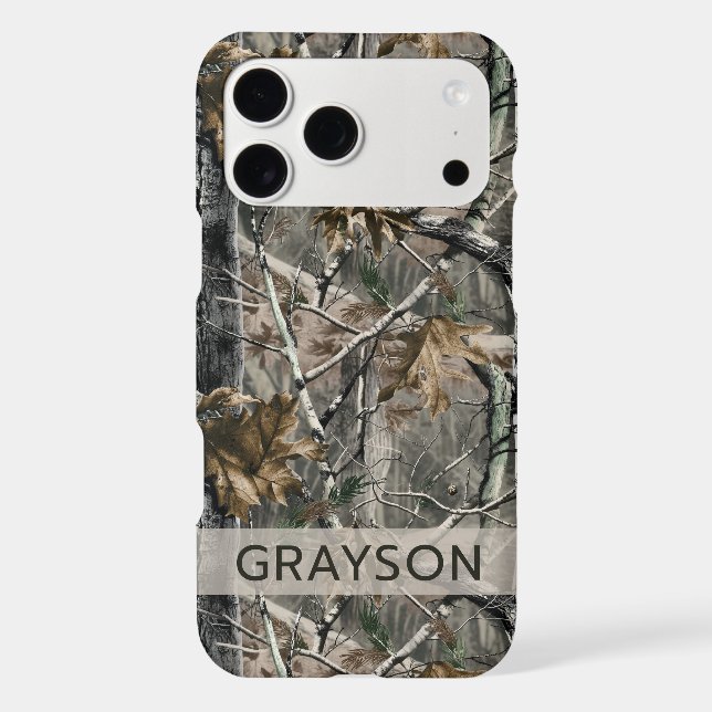 Forest Branches Camouflage Personalized Case-Mate iPhone Case (Back)