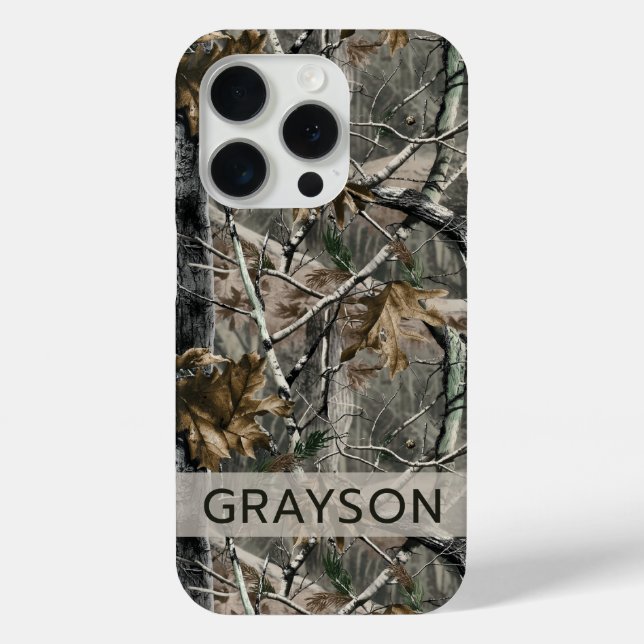 Forest Branches Camouflage Personalized Case-Mate iPhone Case (Back)