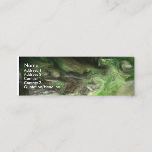 Customizable forest brook 2 business card template