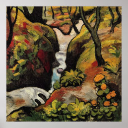 Forest Brook by August Macke Vintage Expressionism Poster
