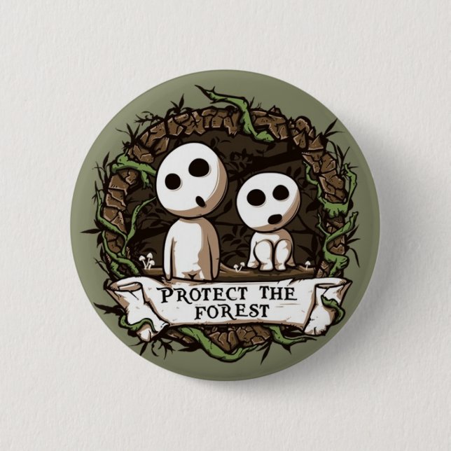 Forest Button! Pinback Button (Front)