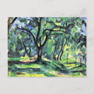 Forest By Paul Cézanne (Best Quality) Postcard