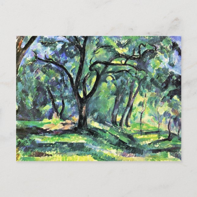 Forest By Paul Cézanne (Best Quality) Postcard (Front)
