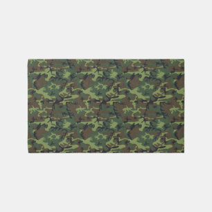 Forest Camo Boy's Bedroom Area Rug