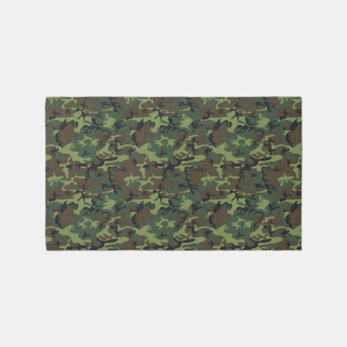 Forest Camo Boys Bedroom Area Rug